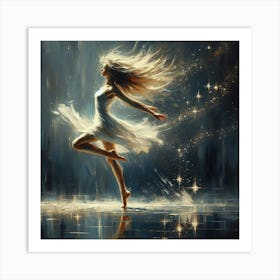 Dancer In The Night Art Print