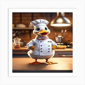 Chef Duck Art Print