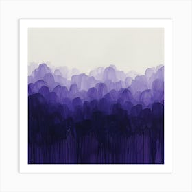 Purple Trees Art Print