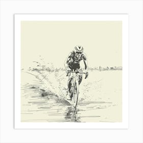 A Triathlon Event Hand Drawn Sketch Illustration 1718702200 1 Art Print