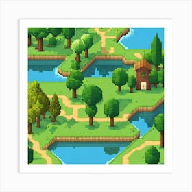 Pixel Art 17 Art Print