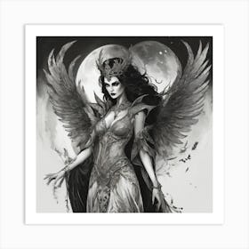 Angel Of The Moon Art Print