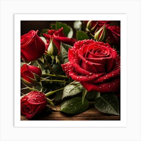 Red Roses 9 Art Print