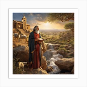 Jesus In The Wilderness Art Print