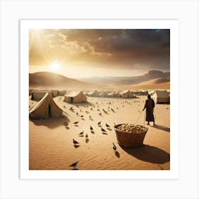 Man In The Desert Art Print