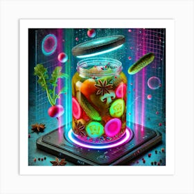 A Futuristic Dish Called Cosmic Pickles, Featuring Art Print