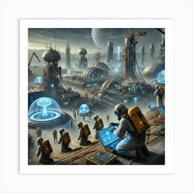 Venusian Engineers Role Converted Art Print