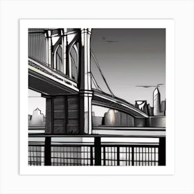 Brooklyn Bridge Art Print