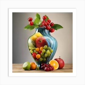 Fruit Vase Art Print