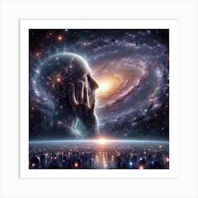 Man In Space 4 Art Print