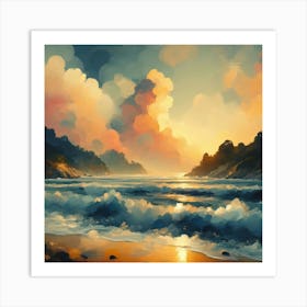 Abstract Horizons 13 Art Print