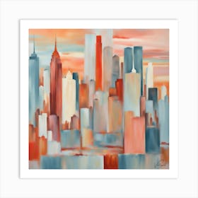 Manhattan 3 30x30in 9000x9000px 21 Art Print