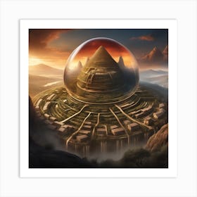 Egyptian City Art Print