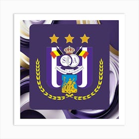 R.S.C. Anderlecht Logo Wall Art 16 Art Print