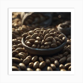 Coffee Beans In A Bowl 9 Art Print