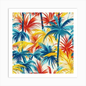 Tropical Palm Trees 7 Art Print