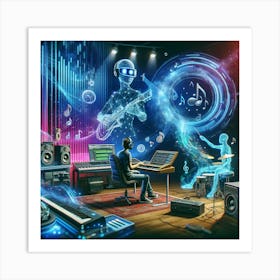 Music Studio Art Print