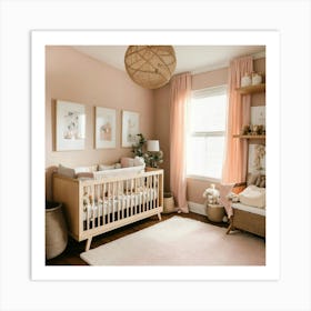 A Photo Of A Baby S Room With Nursery Furniture An (9) Art Print