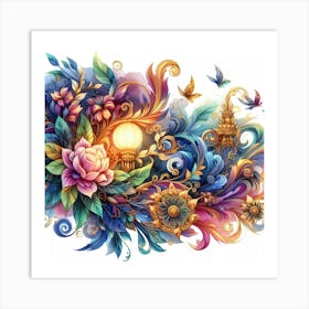 Floral Painting 5 Art Print