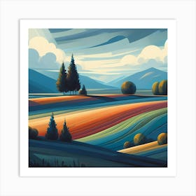 Landscape Painting 158 Art Print