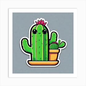 Cute Cactus 2 Art Print