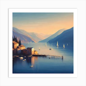 Of A Lake Art Print