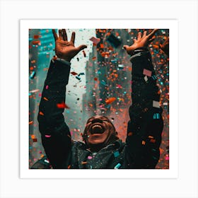 Confetti In The Air Art Print