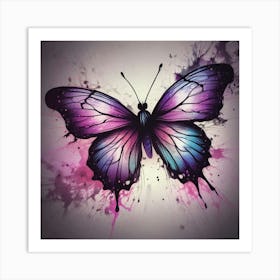 Butterfly Painting 321 Art Print