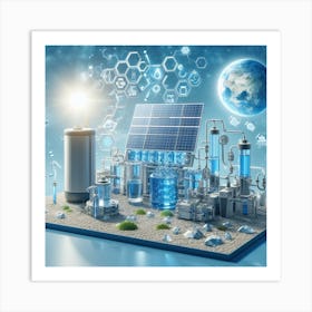 Solar Power Plant Art Print