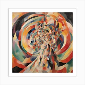 Orphism, abstract compositions Art Print