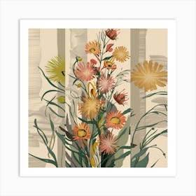 Flowers In A Vase 56 Art Print