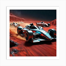 Space Racers 1 Art Print
