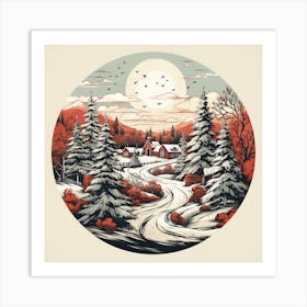 Winter Landscape 5 Art Print