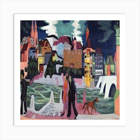 'The City At Night' Art Print