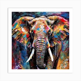 Elephant Painting Art Print