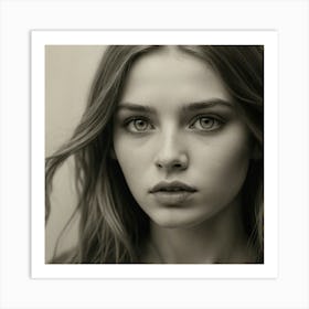 Portrait Of A Young Woman 1 Art Print