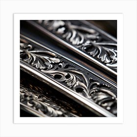 Close Up Of Silverware Art Print