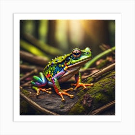 Colorful Tree Frog 1 Art Print
