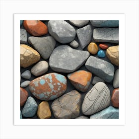 Rocks And Stones 2 Art Print