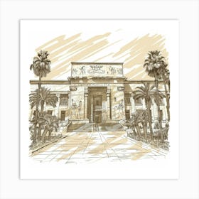 Egyptian Temple 2 Art Print