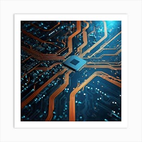 Circuit Board 30 Art Print