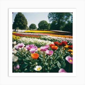 Tulips with color magnet to the eye Art Print