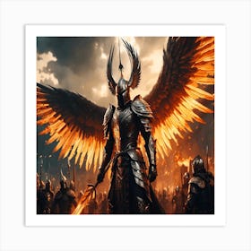 Warrior With Wings Art Print