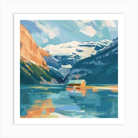 Cabin In The Mountains Art Print