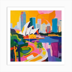 Abstract Travel Collection Sydney Australia 2 Art Print