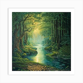 Celtic Forest Art Print