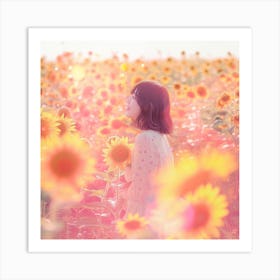 Sunflower Field Art Print