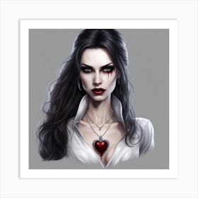 Vampire Girl 1 Art Print