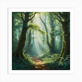 Path In The Forest 5 Art Print