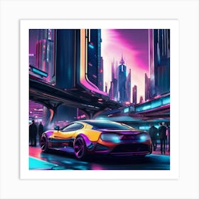 Futuristic City 1 Art Print